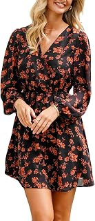 CUPSHE Women Long Summer Dress Halter Neck Floral Long Smocked Dress Beach