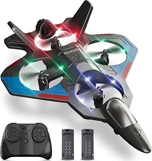 4DRC RC Planes Remote Control Airplanes for Kids Adults,Black,2Batteries | Remote Control Planes for Kids Adults Beginners, Remote Control Helicopter Fighter Jet Drones for Kids Adults, 360° Flip