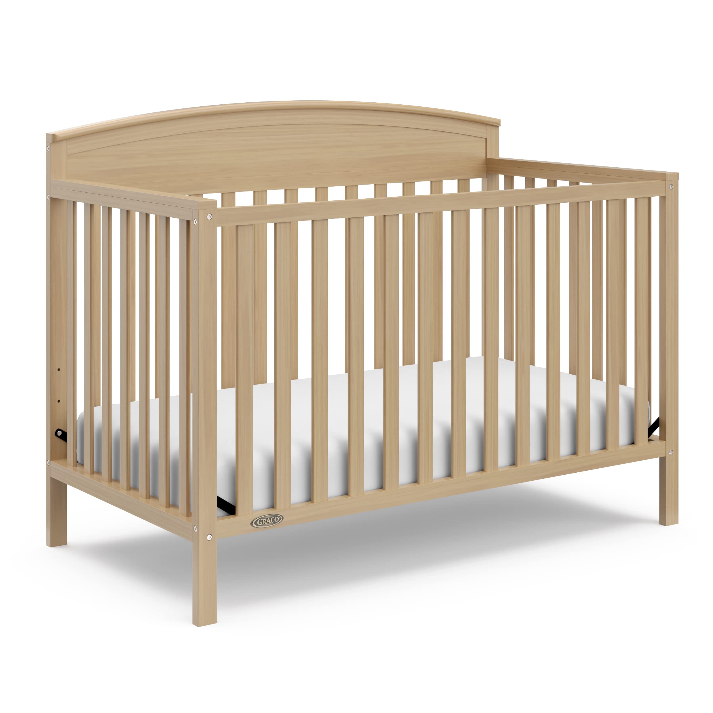 Graco Benton 5-in-1 Convertible Crib, Driftwood | GREENGUARD Gold Certified, Con