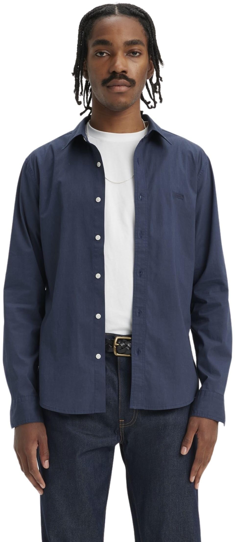 Levi's Men's Long-Sleeve Battery Housemark Slim Shirt