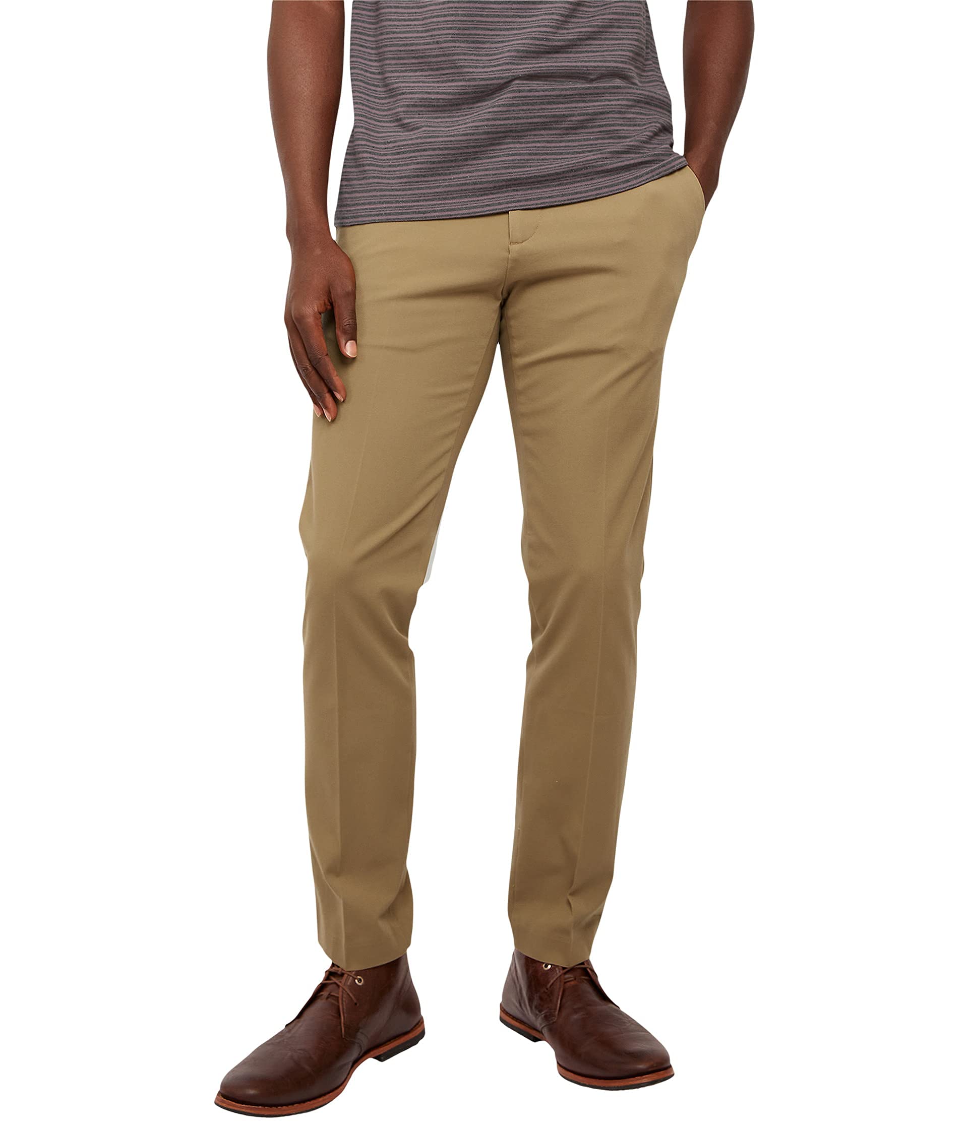 Dockers Men's Slim Fit City Tech Trousers, New British Khaki, 31Wx30L