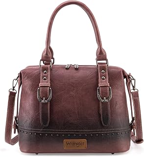 Wrangler Doctor Bag Top Handle Purse Hobo Shoulder Barrel Satchel Handbags for Women