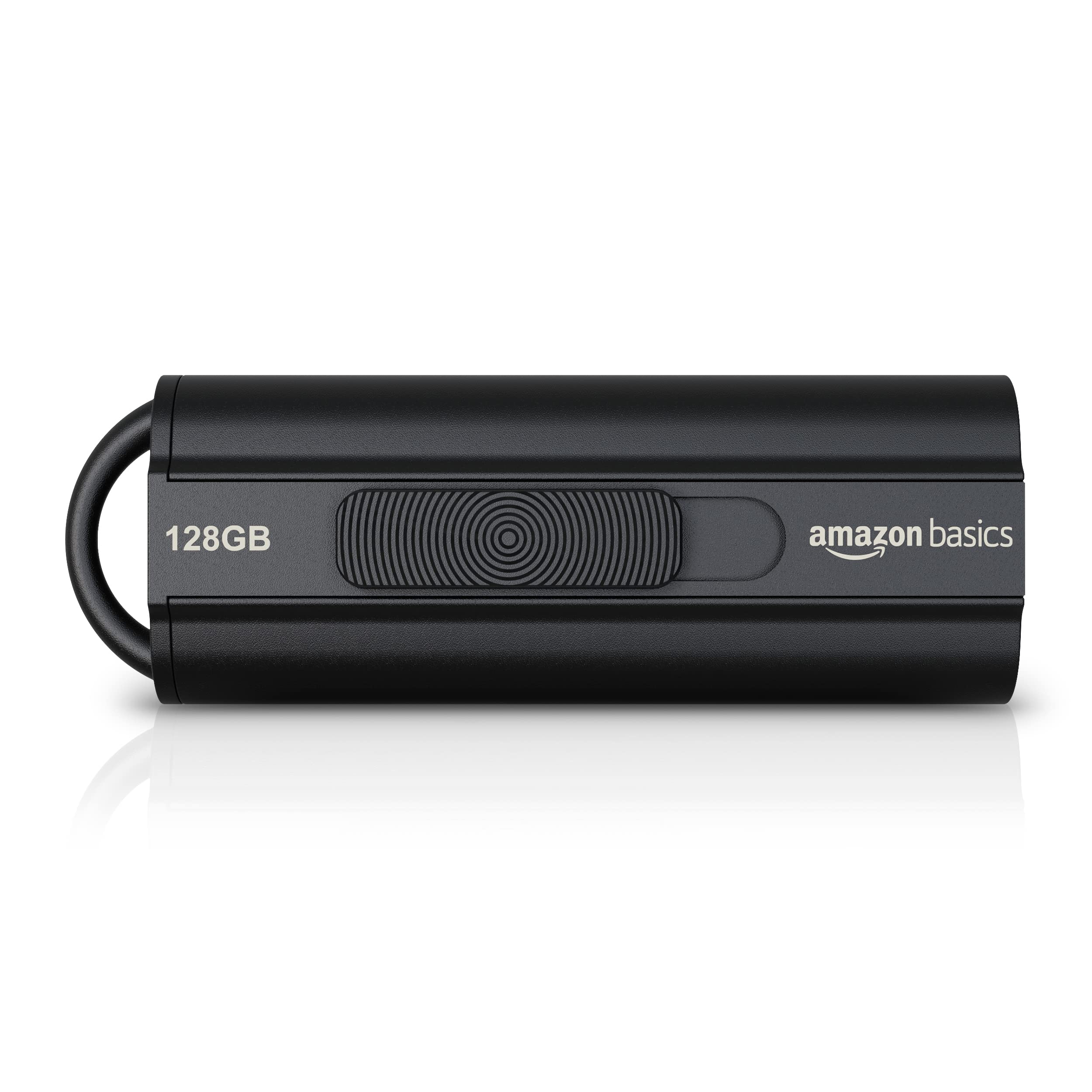Amazon Basics 128GB USB 3.1 Flash Drive, Read Speed up to 130MB/s, Telescopic De