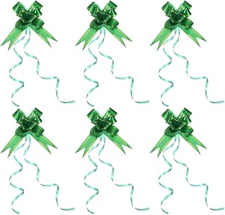 Pack of 40 7cm Decorative Bows Gift Bows with Gold Thread for Wedding Party Birthday Dark Green