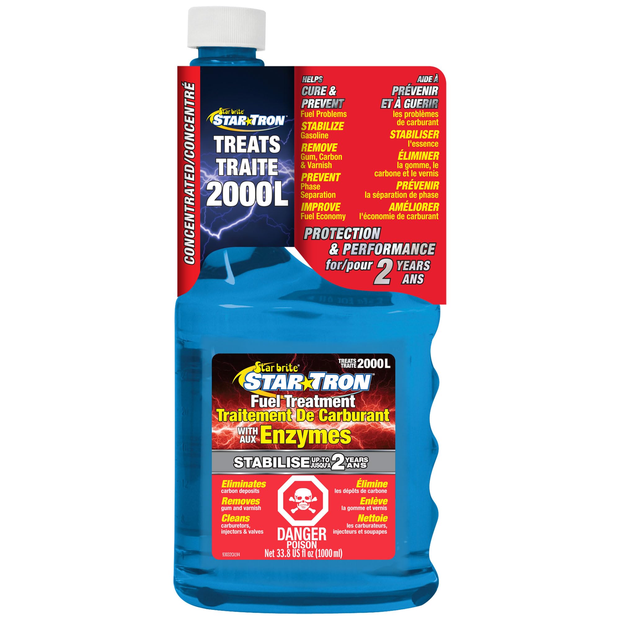 Star brite 093032C Star Tron Enzyme Fuel Treatment-Concentrated Gas Formula-946m
