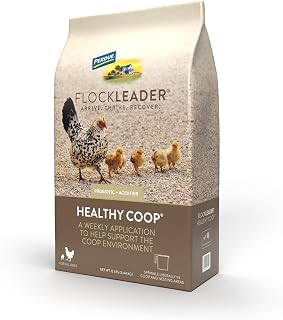 FlockLeader Healthy Coop, Odor & Moisture Neutralizer for Chicken Coop,12lb | A weekly coop application to neutralize odor, absorb moisture & help breakdown the yucky stuff.