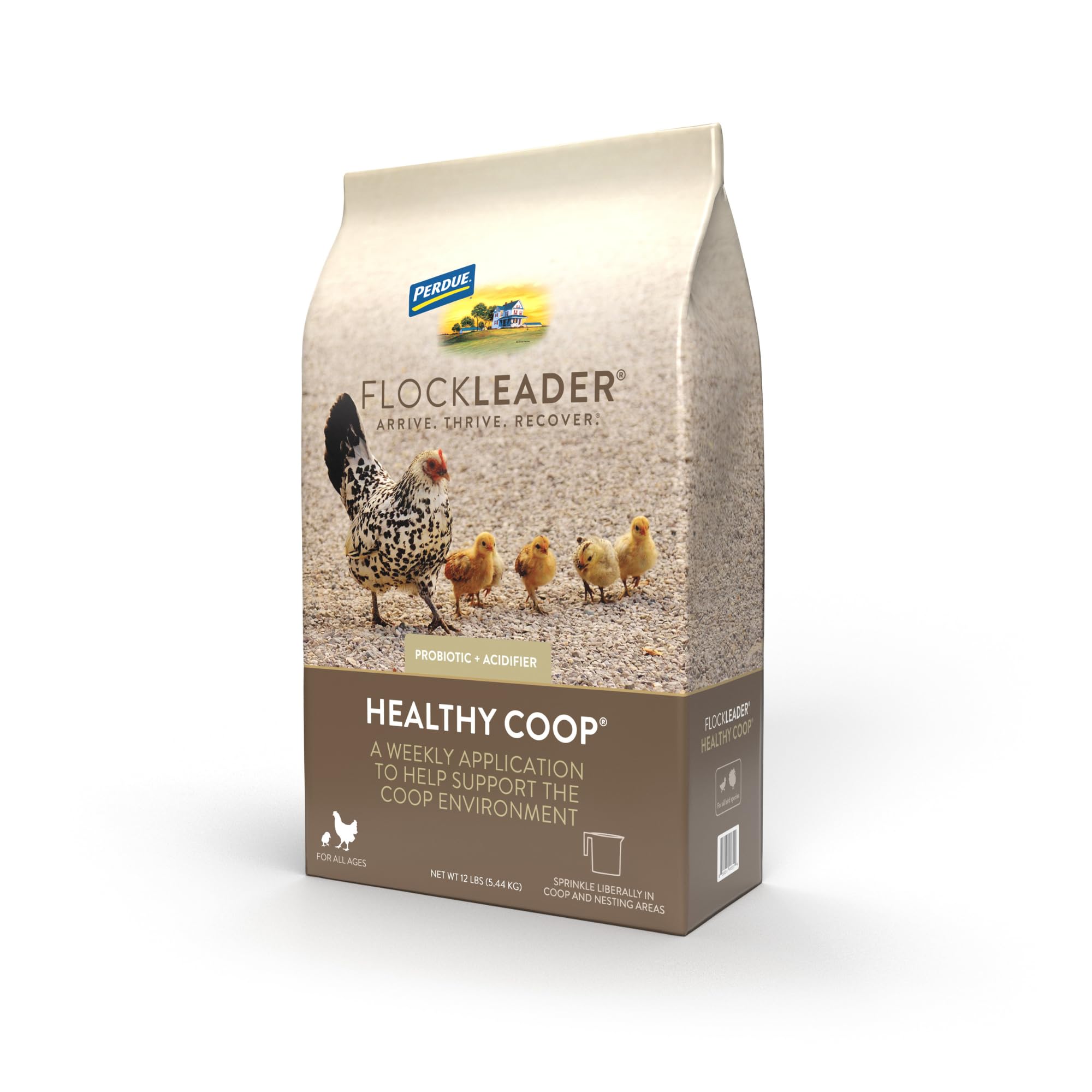 FlockLeader Healthy Coop, Odor & Moisture Neutralizer for Chicken Coop,12lb | A 