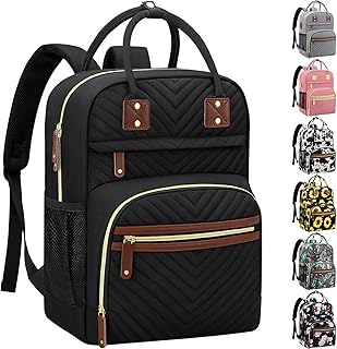 Tenot Diaper Bag Backpack for Women with Insulated Pockets Black | Large Capacity, Multifunctional, Waterproof, Travel Baby Diaper Bags for Mom,Dad,Baby Girl Boy