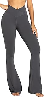 Sunzel - Sunzel Flare Leggings, Crossover High Waist Flare Leggings for Women