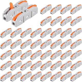50pcs SPL-1 Toggle Wire Connectors Compact Toggle Connectors Electrical Terminal Nuts for 28-12AWG Soft and Hard Wire Universal