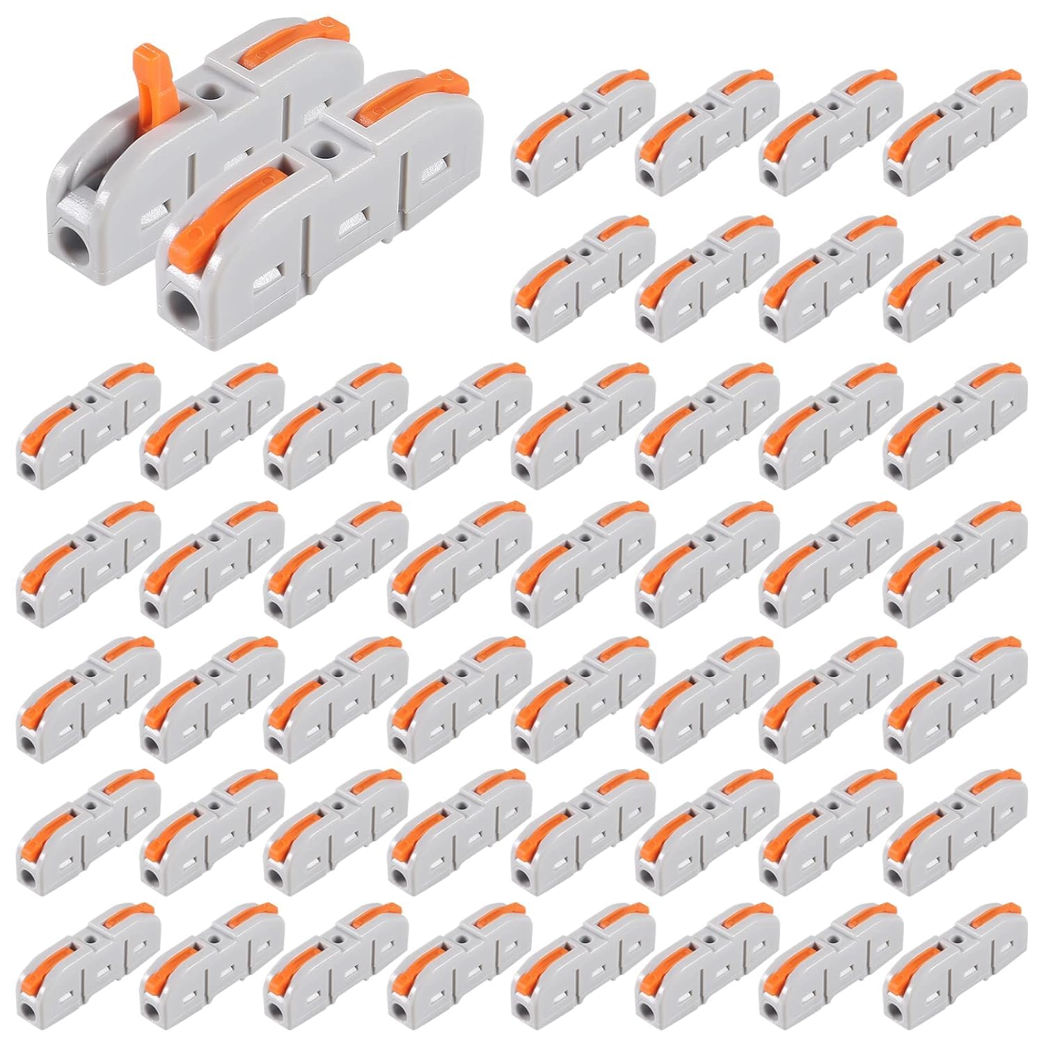 50pcs SPL-1 Toggle Wire Connectors Compact Toggle Connectors Electrical Terminal