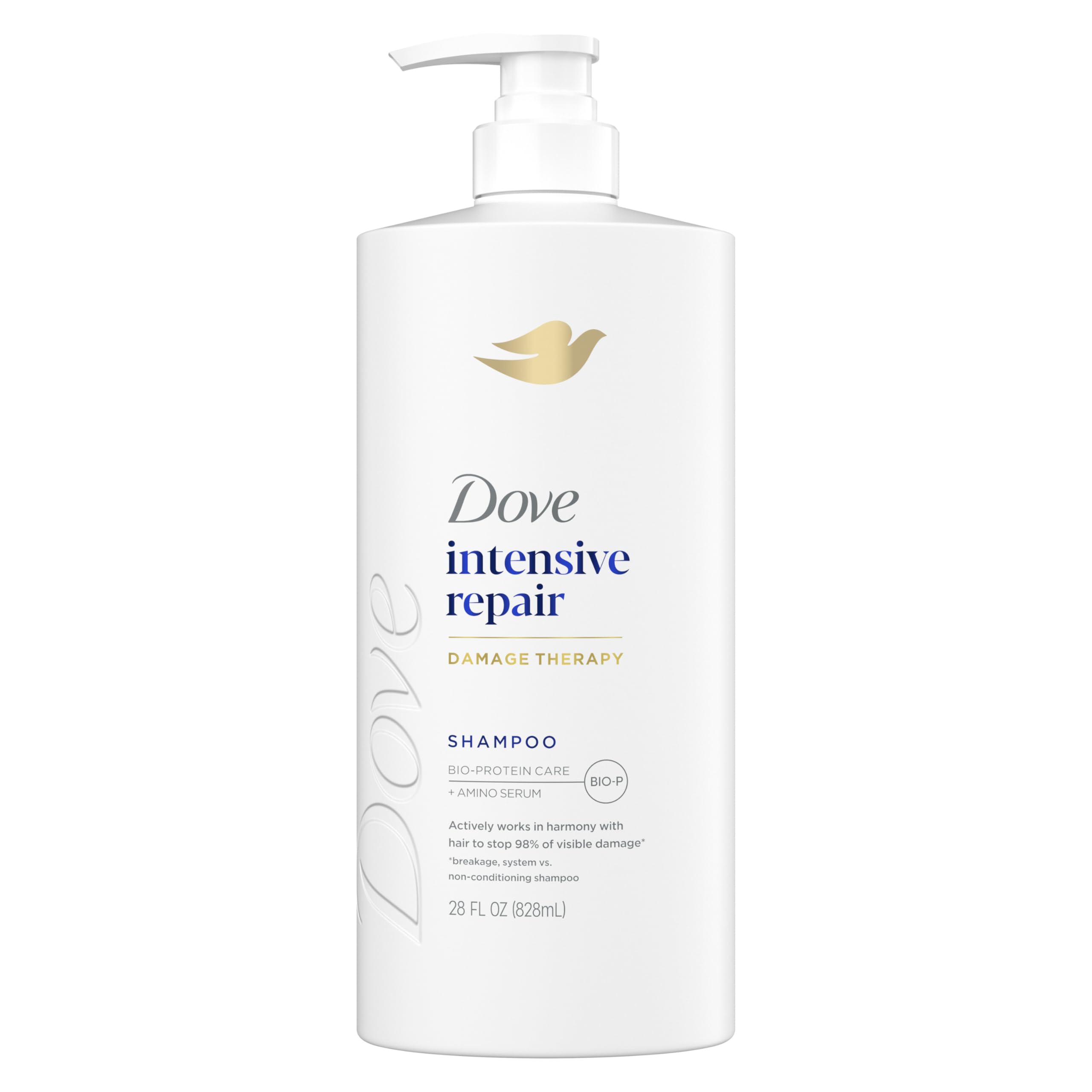 Dove Shampoo Intensive Repair for Damaged Hair with Bio-Protein, 28 Fl Oz | Amin