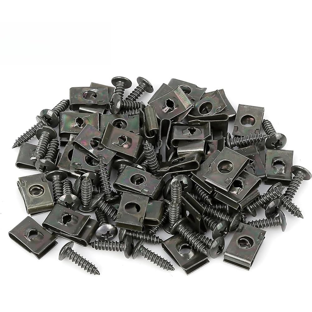 Motorcycle Self Tapping Screw Seat Fastener Clips - Metal Component Lift Plate B