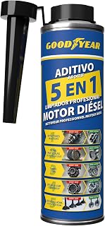 Goodyear Professional 5-in-1 Diesel Engine Cleaner Additive 300ml | Complete Cleaner for Injectors, Turbo, DPF, EGR Valve and Intake | Improves Performance, Reduces Consumption and Emissions