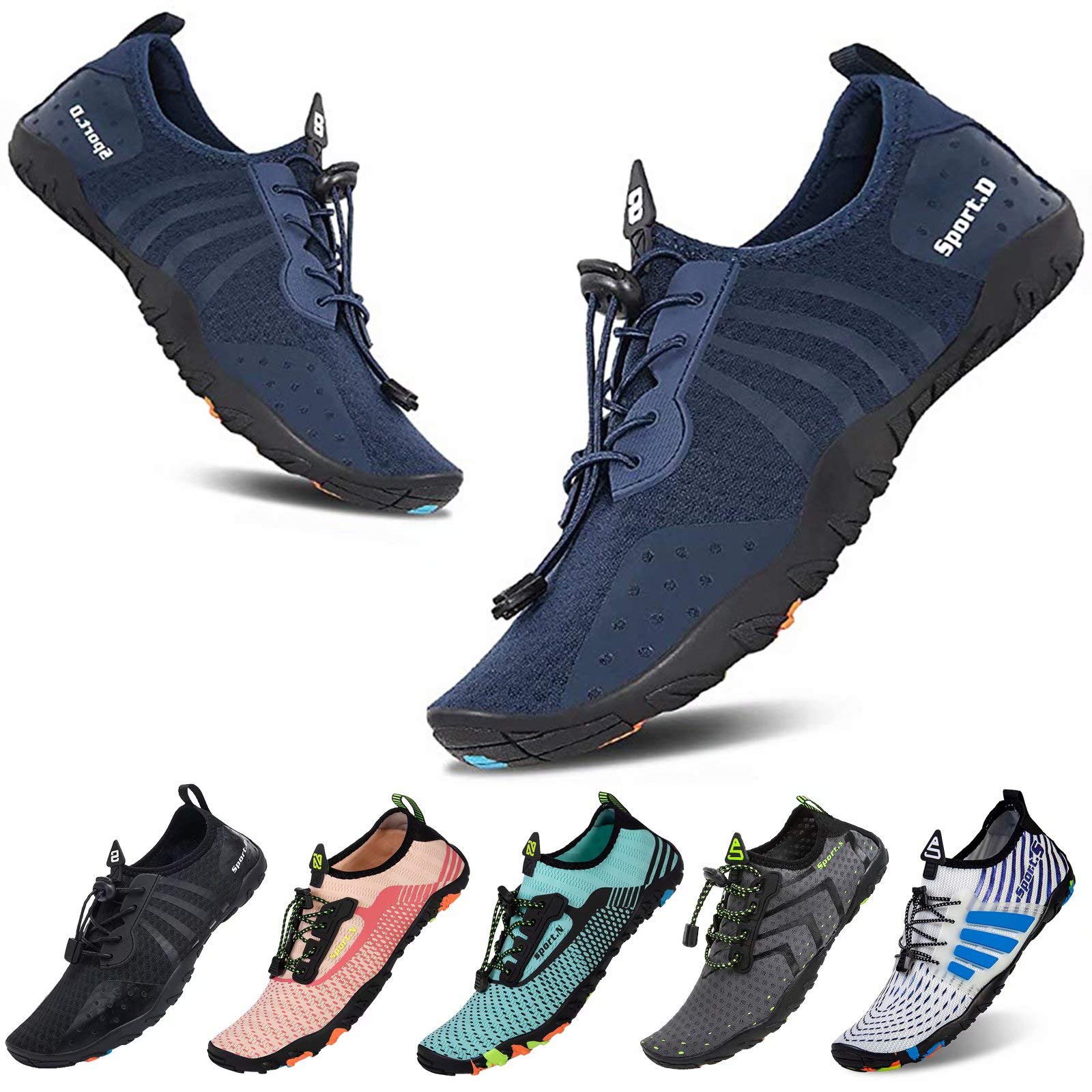 YALOX Water Shoes Men's Women's Swim Shoes Outdoor Beach Barefoot Quick-Dry Aqua