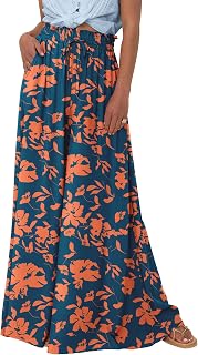 BTFBM Wide Leg Flowy Palazzo Pants for Women