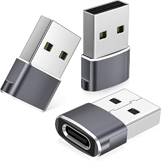 Basesailor USB to USB C Adapter,USBC Female to USB A Male Charger Adapter | Type C Converter for iPhone 18 17e Pro Max Duo,16 15,Apple Watch iWatch S12 11,AirPods 5 4,iPad Mini 7 Air,Samsung Galaxy S26