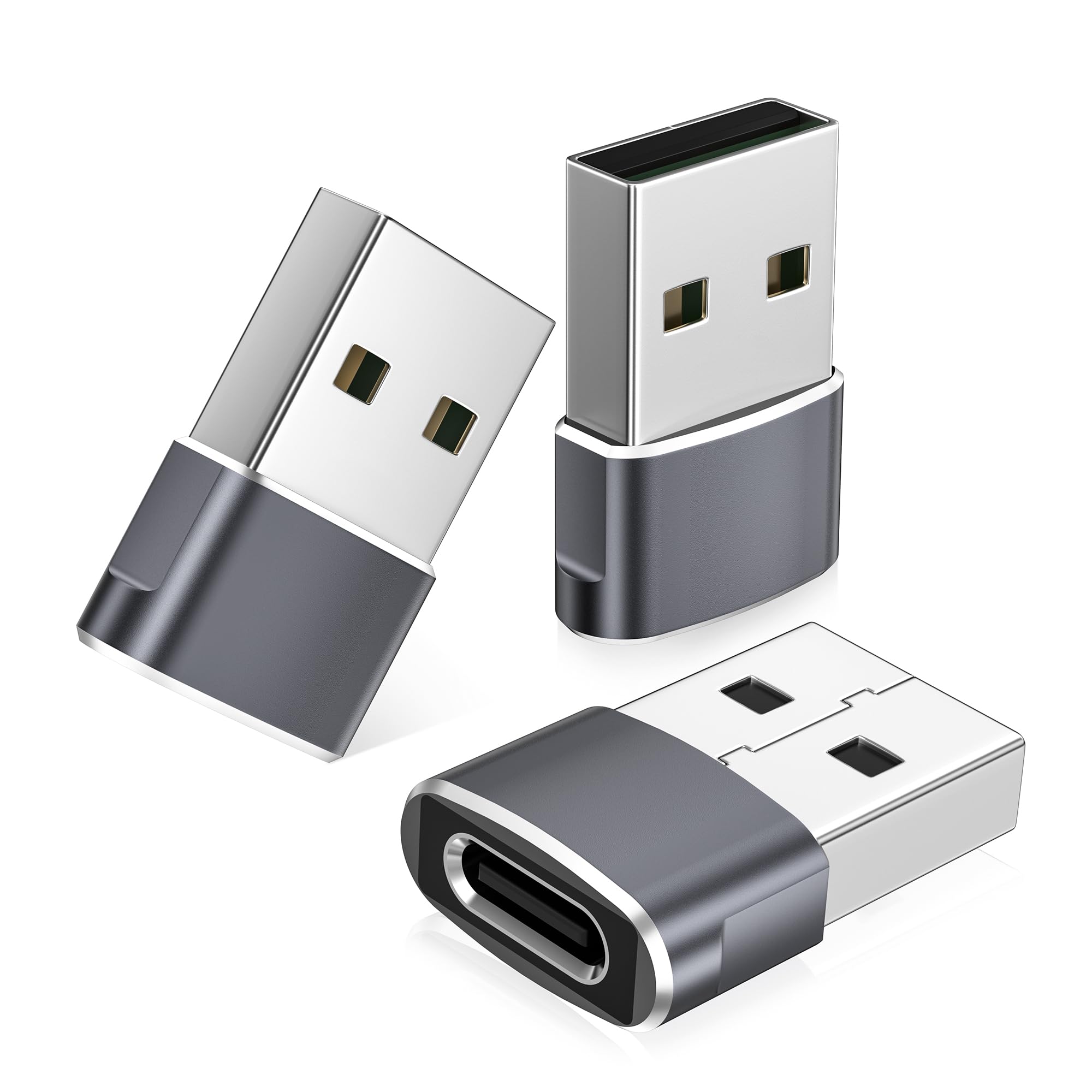 Basesailor USB to USB C Adapter,USBC Female to USB A Male Charger Adapter | Type