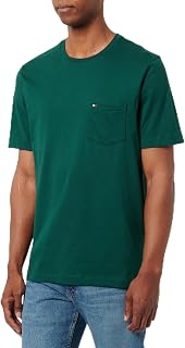 Tommy Hilfiger T-Shirt Manches Courtes Homme Essential avec Poche sur la Poitrine