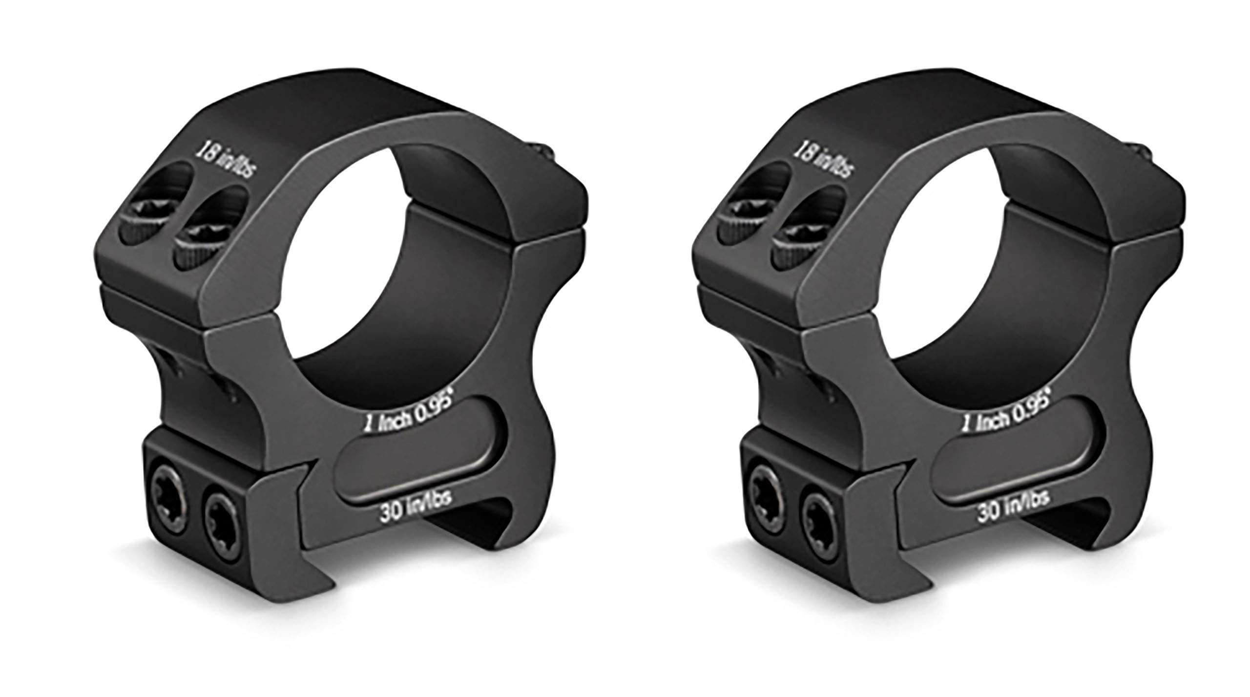 Vortex Pro Series Riflescope Rings | Picatinny & Weaver Compatible, Laser Engrav