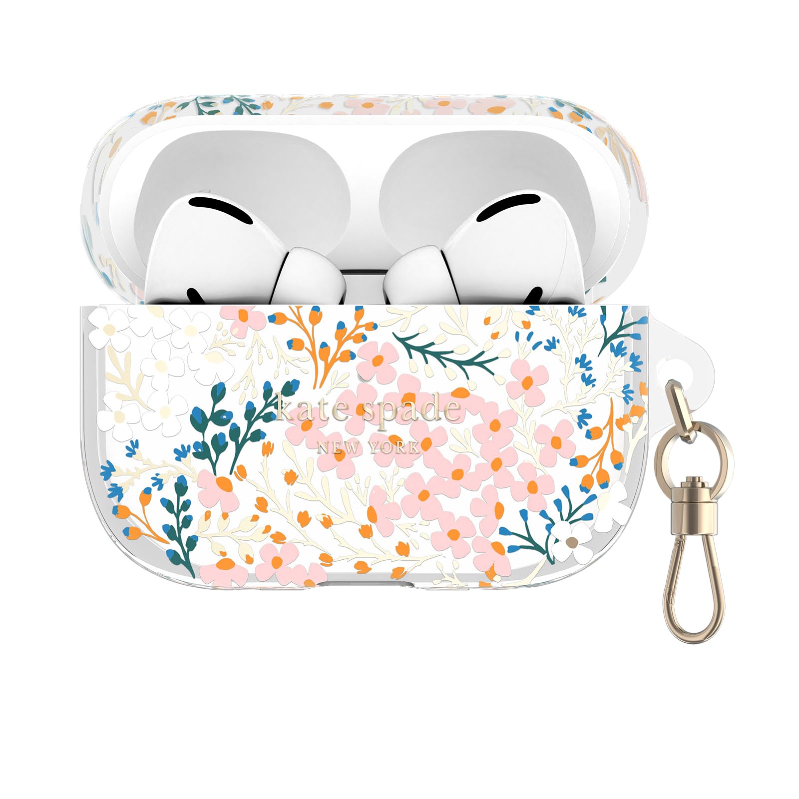 kate spade new york AirPods Pro Protective Case with Keychain Ring - Multi Flora