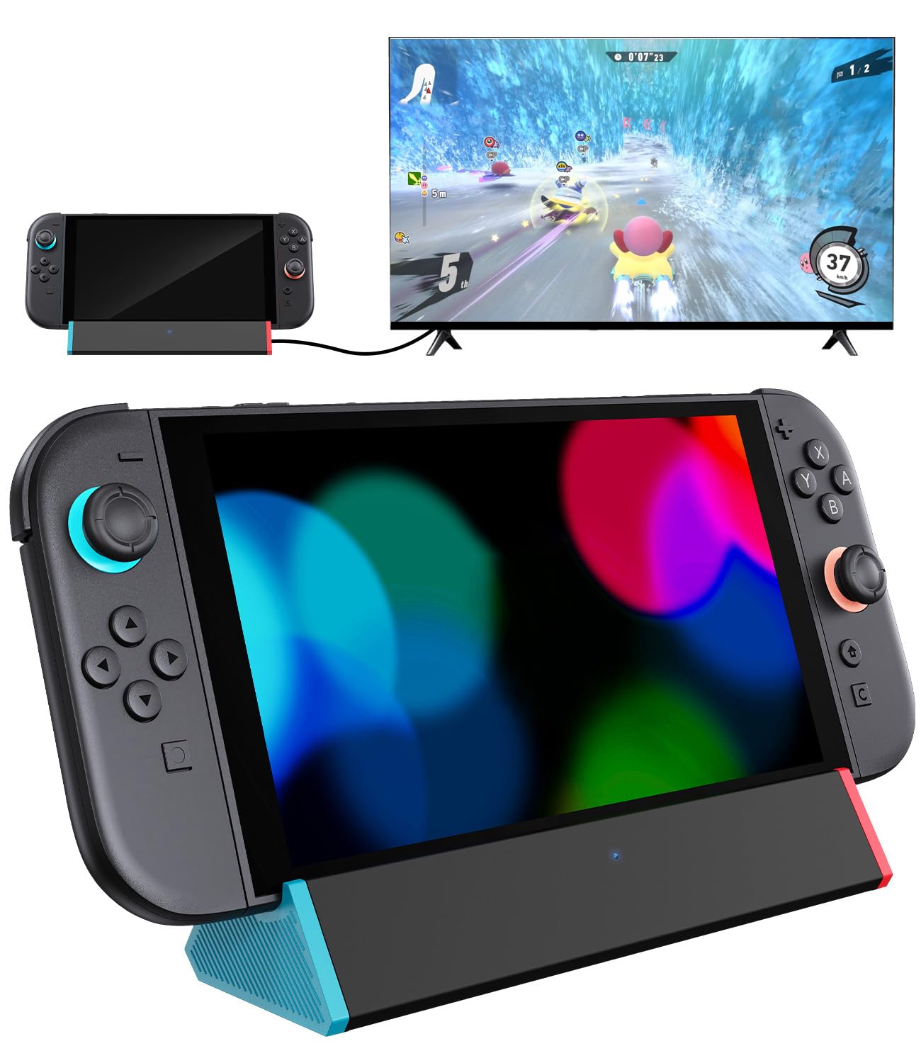 SIWIQU for Nintendo Switch 2 Dock, Portable Switch 2 TV Docking Station | 4K@120