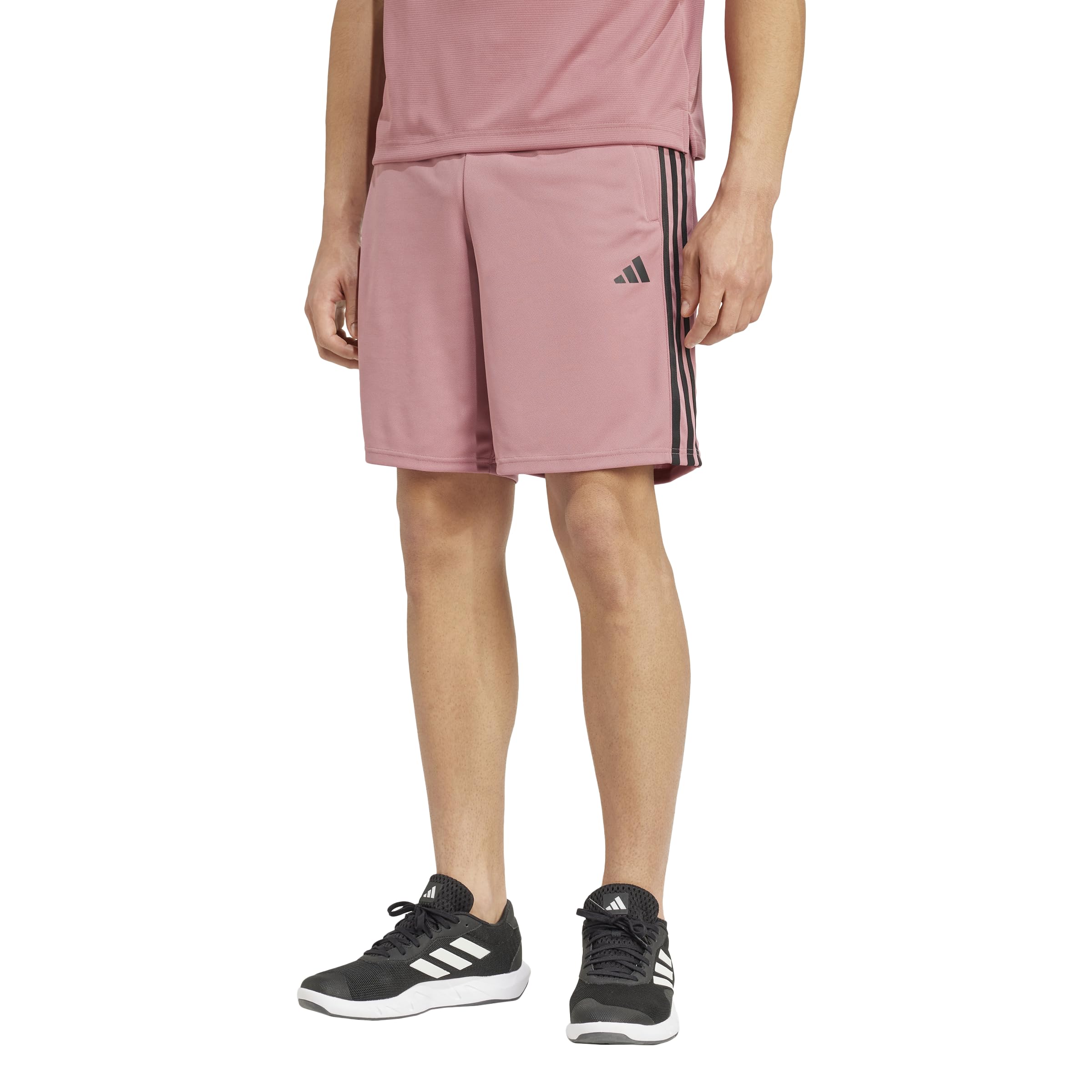 adidas Men's Train Essentials Piqué 3-Stripes Shorts