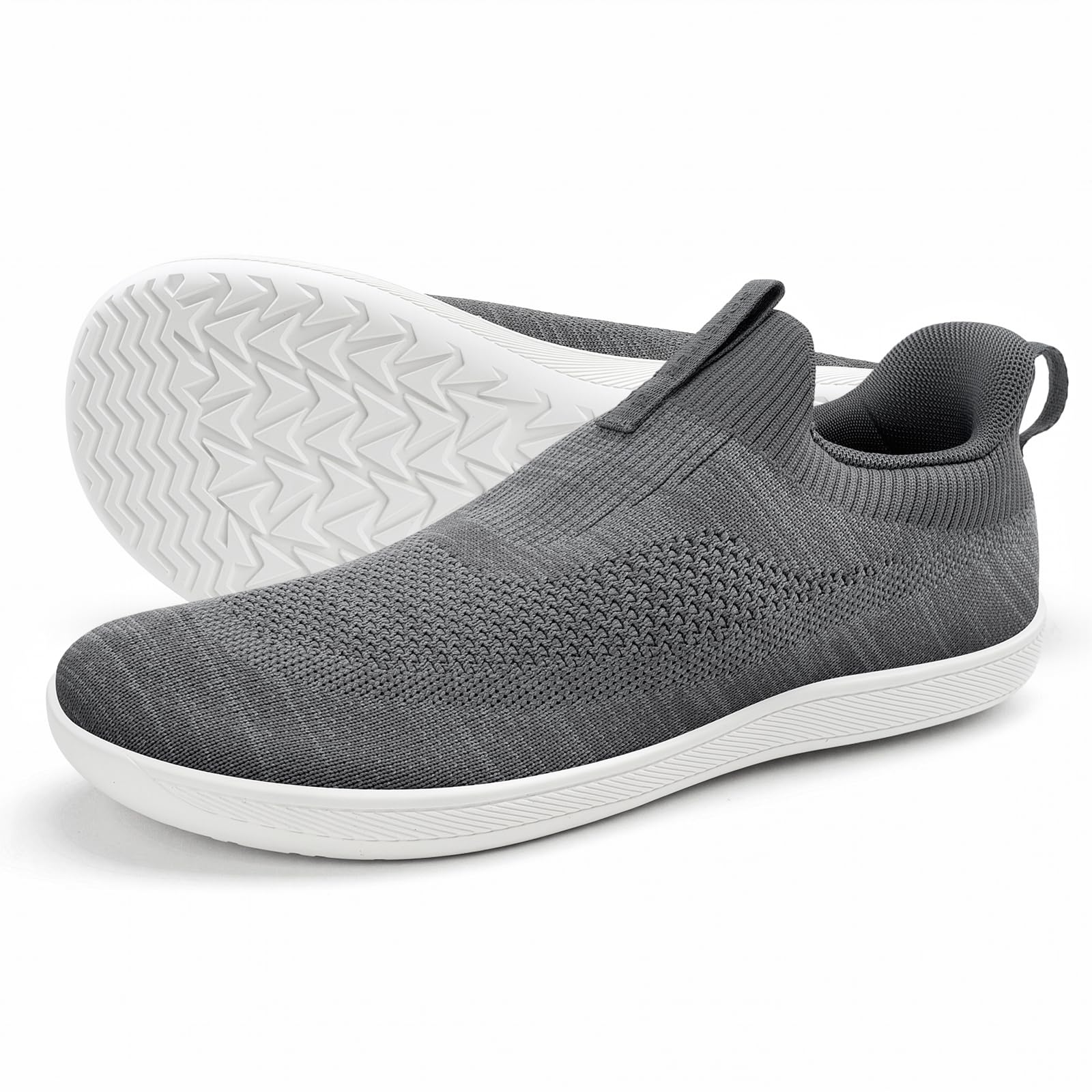 Sosenfer Barefoot Shoes Men and Women Wide Toe Box Slip-On Trainers