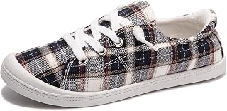 Women's Slip-On Canvas Sneakers, Low Top Walking Shoes