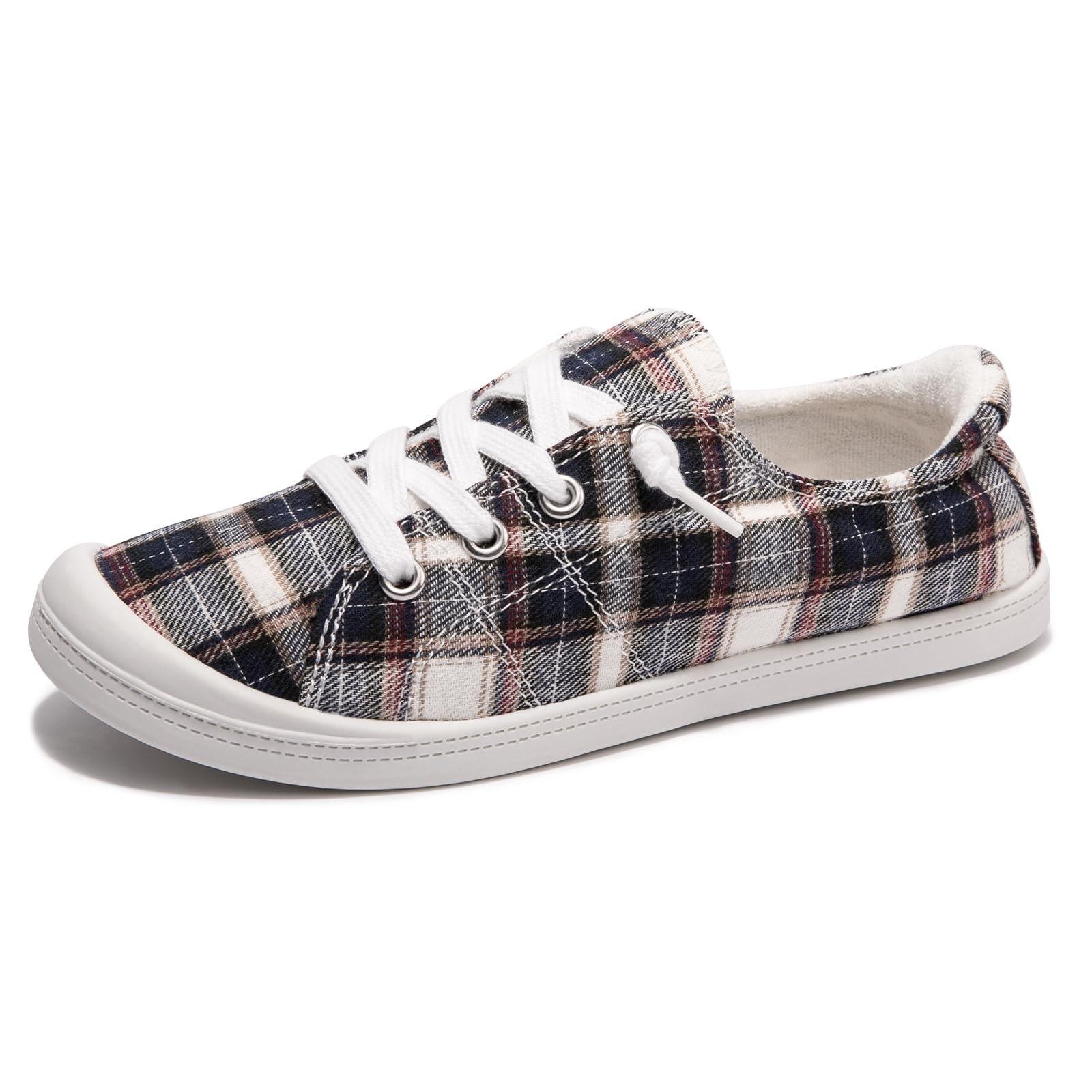 Women's Slip-On Canvas Sneakers, Low Top Walking Shoes