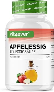 vit4ever Apple Cider Vinegar - 300 Tablets - 1500mg per Daily Dose