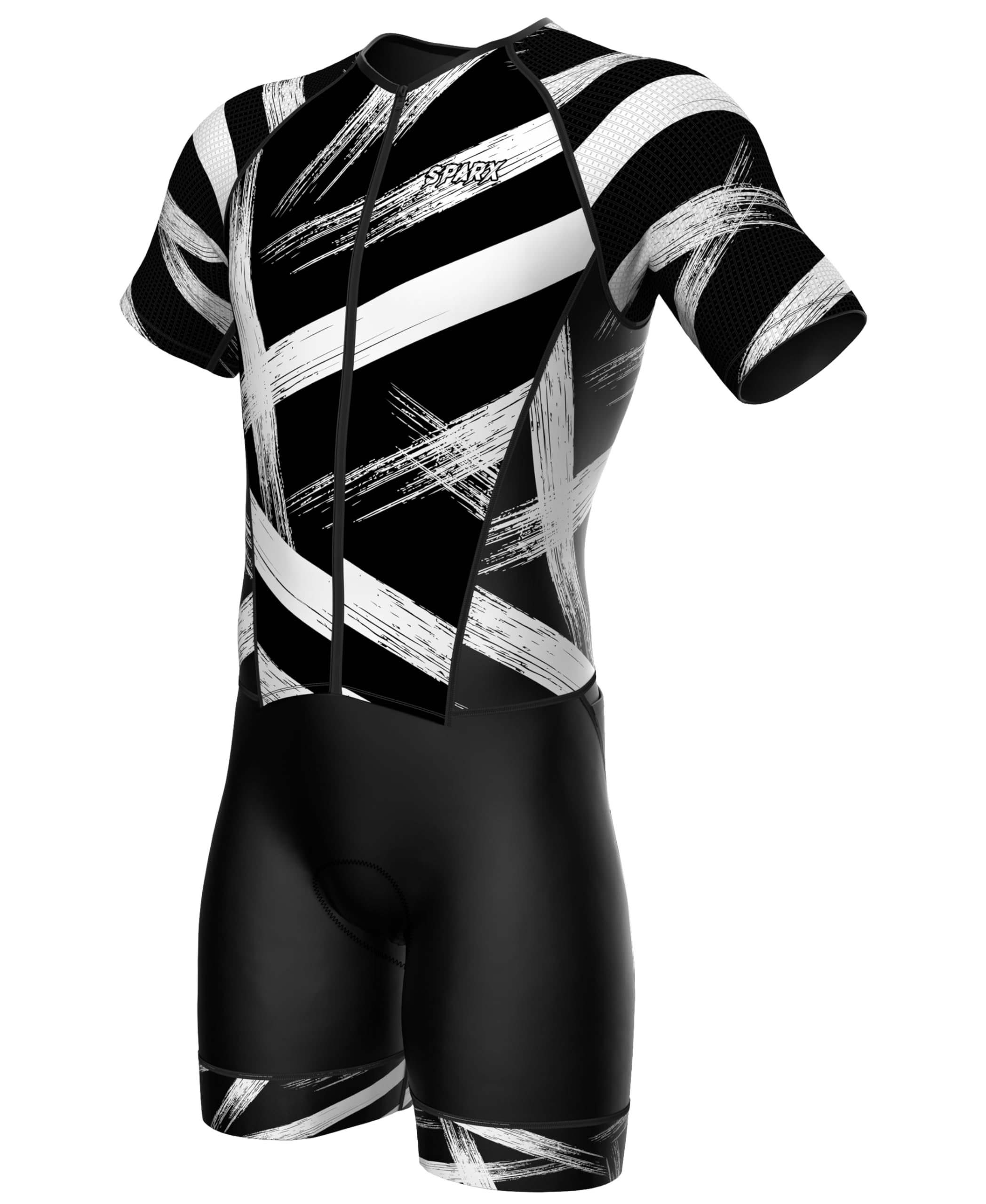 Sparx Mens Elite Aerosuit Triathlon Suit Mens Short Sleeve Tri Suit Skinsuit