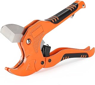 Bates- PVC Pipe Cutter, Cuts up to 1-5/8", Ratchet Pipe Cutter | for Cutting PVC, PEX, PPR Pipes and Hoses