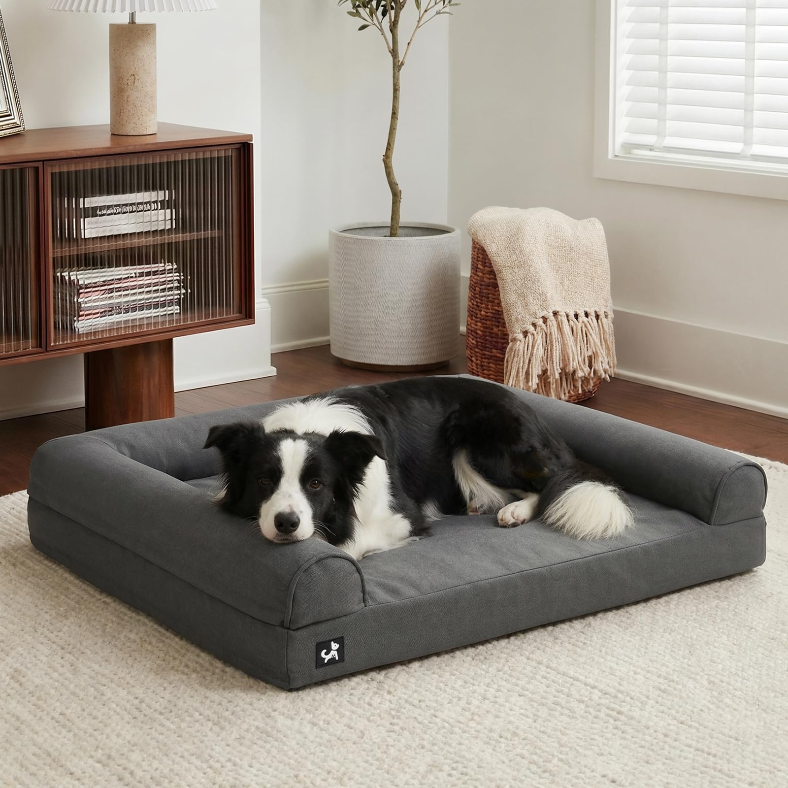 Sytopia Durable Dog Bed 42in XL, Indestructible Chew Proof Dog Beds for Large Do