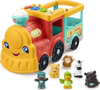 Fisher-Price Little People Big ABC Animal Train Toddler Toy | Musical Train & 6 Figures, Smart Stages Learning Content, Fine & Gross Motor Skills, Kids Ages 1+ Years