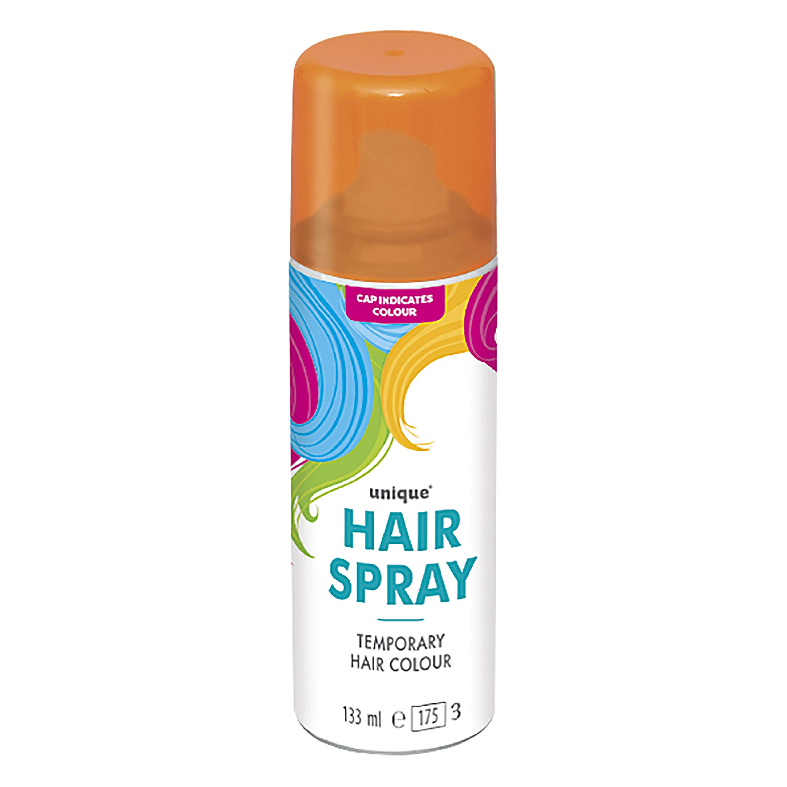 Neon Orange Temporary Hair Spray 133ml 1 Count - Easy-to-Use Colorful Hair Styli
