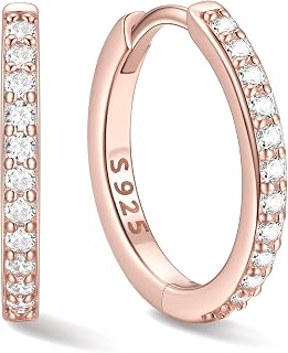 ChicSilver 925 Sterling Silver Hoop Earrings for Women, Small Hoops, 6-20MM
