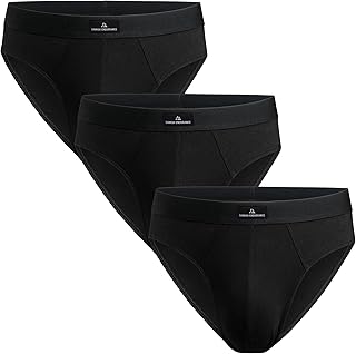 DANISH ENDURANCE Men's Classic Soft Cotton Briefs, Stretchy, Comfortable Men's Underwear, Tag-free, 6-Pack