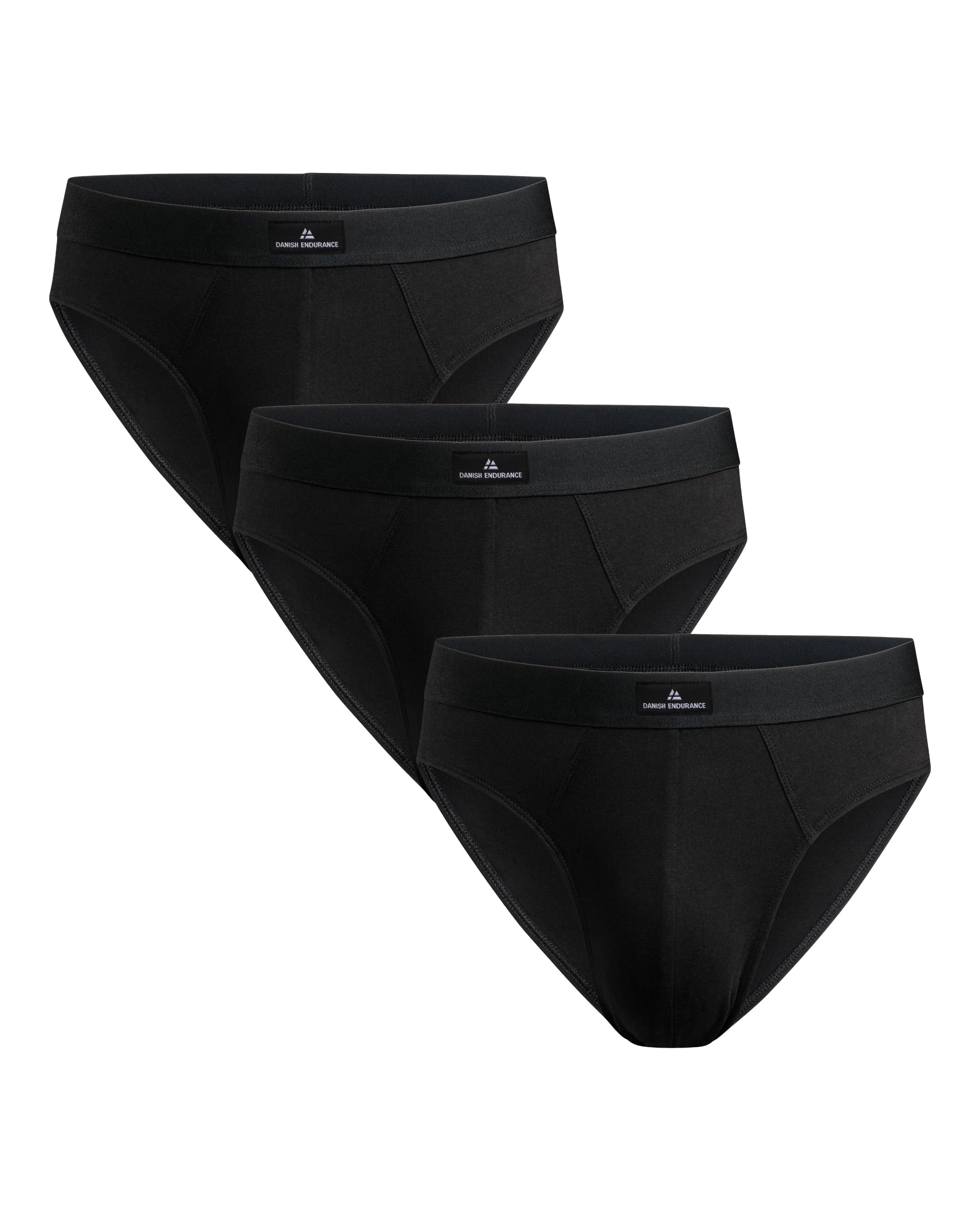DANISH ENDURANCE Men's Classic Soft Cotton Briefs, Stretchy, Comfortable Men's U