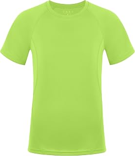 Roadbox Boys Rash Guard Short Sleeve, Swim Shirt UPF 50+ Sun Protection, Kids Quick Dry Rashguard Water Shirt for Surf Beach