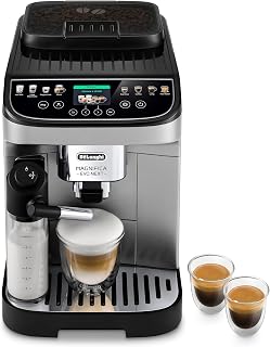 De'Longhi Magnifica Evo Next Fully Automatic Espresso Machine - Programmable Coffee Maker with Grinder and Milk Frother - Hot & Cold Brewer for Espresso, Latte, Cappuccino, Americano, Tea and More (Renewed)