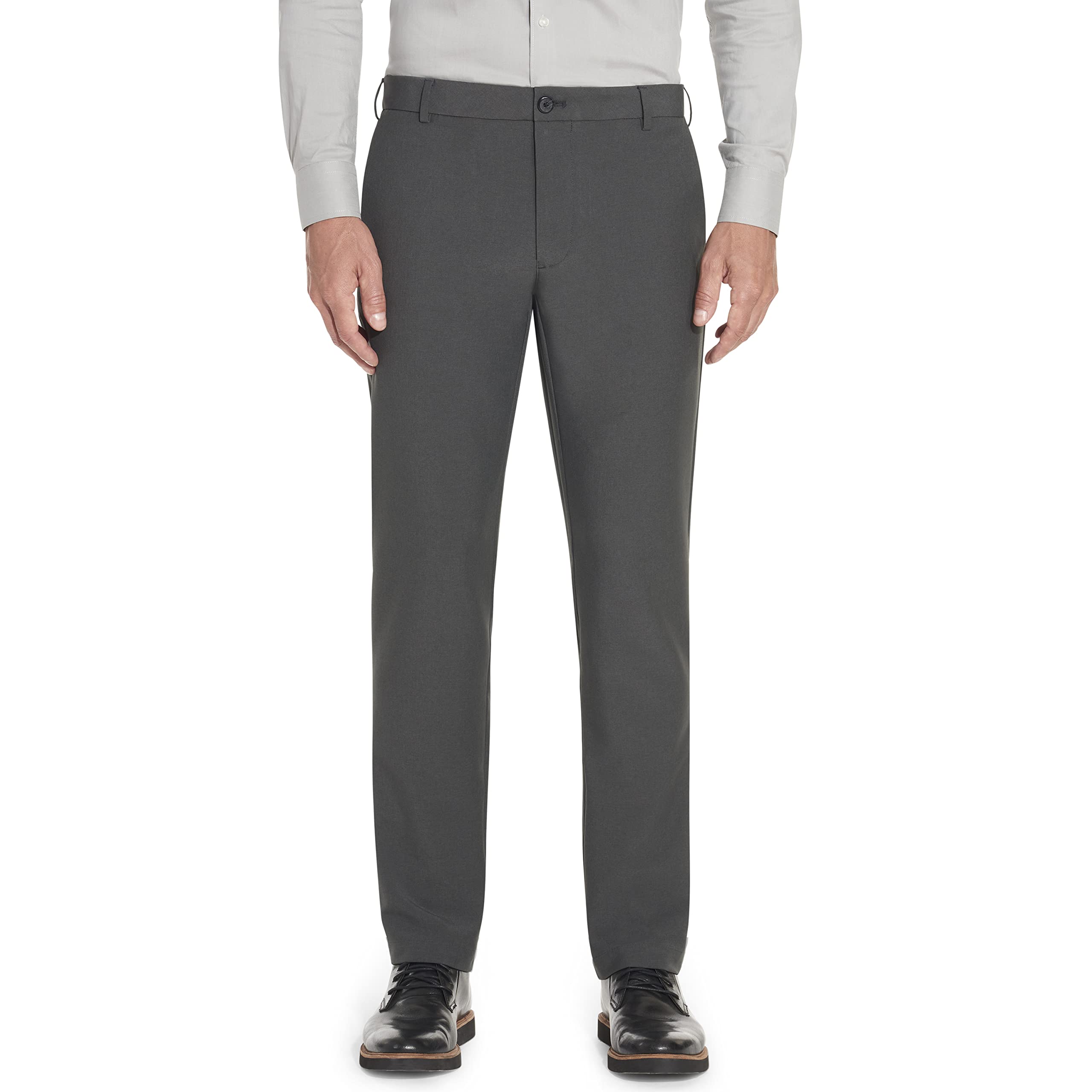 Van Heusen Men's Slim Fit Flex Flat Front Pant