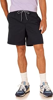 Amazon Essentials Men's Relaxed Fit 8" (20cm) Cotton Shorts with Elastic Waist and Drawstrings