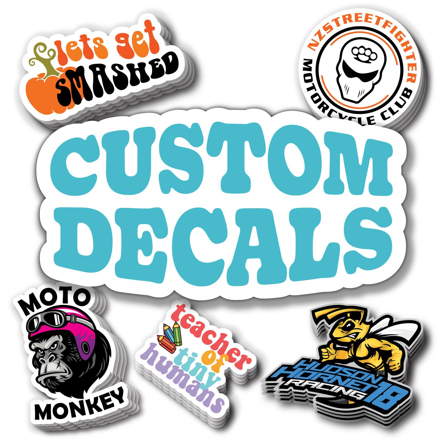 Custom Stickers and Custom Decals. Upload Your Photo, Text, Logo, or Image. UV &