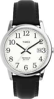 Timex Men's Easy Reader 35mm Date Window Leather Strap Watch