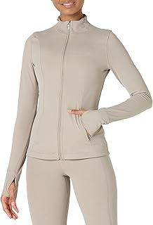 Amazon Essentials FormFlex Women's Full-Zip Slim Fit Soft Sports Jacket