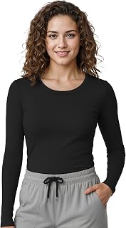 NY Threads Under Scrub Women's Fitted Long Sleeve T-Shirt
