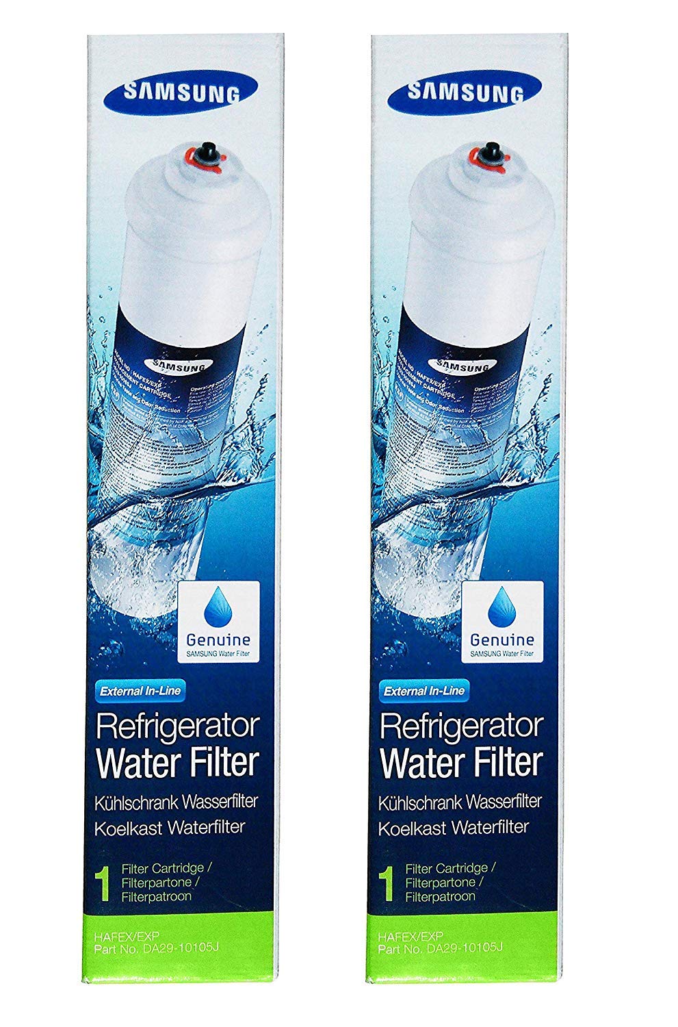 Samsung HAFEX/EXP 2 x Aqua Pure Plus Water Filters External Spare Parts for Refr