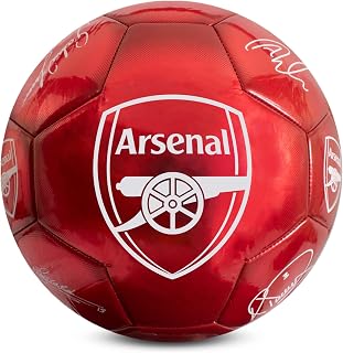 Hy-Pro Officially Licensed Classic Signature Football – With Metallic Finish, Match Ball and for Training, Player Signatures – Football Size 5, Collectible for Fans