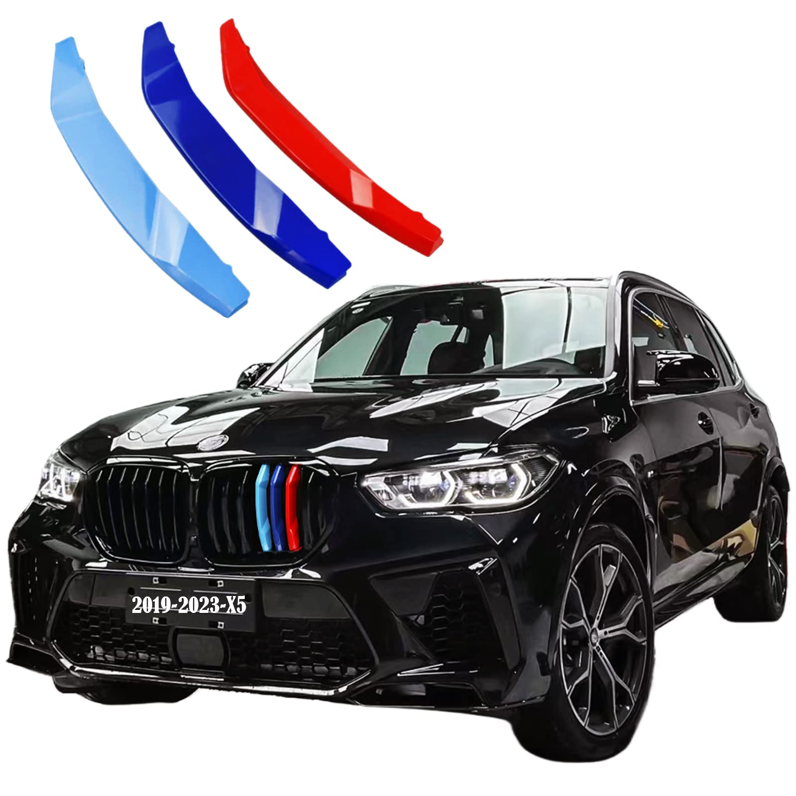 Automotive Front Grille Inserts compatible with BMW X5 G05 2019-2023 7-Beam | Tr